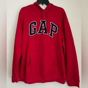 GAP RED LOGO HOODIE